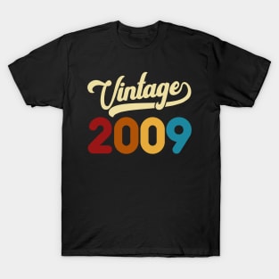 2009 Vintage Gift 11th Birthday Retro Style T-Shirt